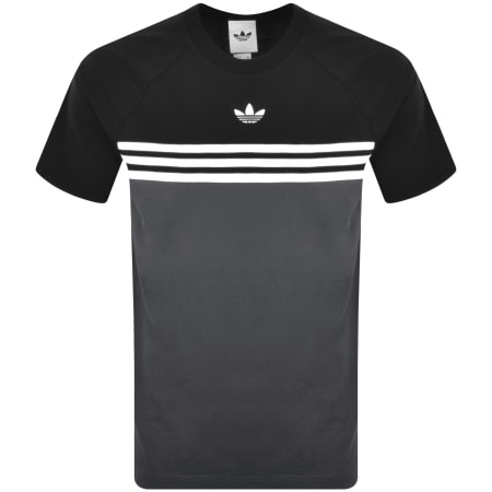 adidas Originals Chest Stripe T Shirt Black | Mainline Menswear us